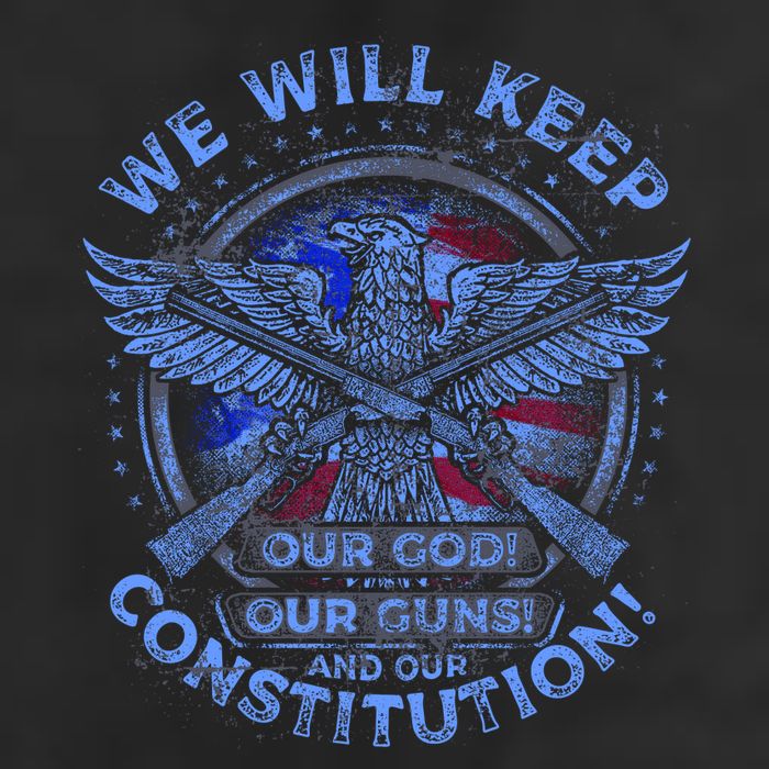 We Will Keep Our God Guns And Constitution 2nd Amendment 25L Jumbo Tote