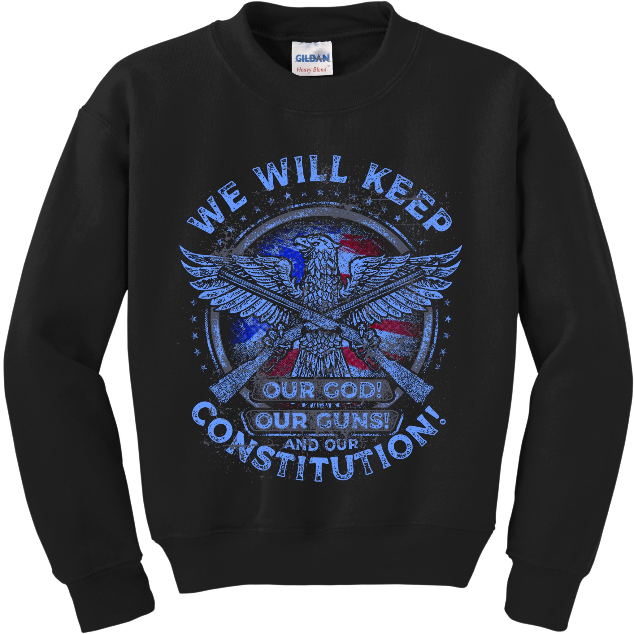 We Will Keep Our God Guns And Constitution 2nd Amendment Kids Sweatshirt