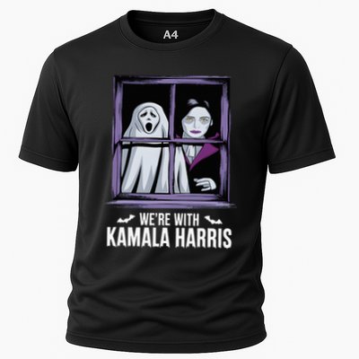 WeRe With Kamala Harris Scarry Halloween Ghost Vampire Performance Shirt