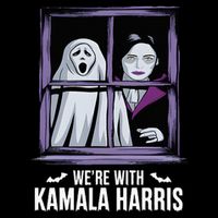 WeRe With Kamala Harris Scarry Halloween Ghost Vampire Impact Tech Backpack