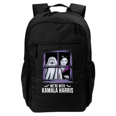 WeRe With Kamala Harris Scarry Halloween Ghost Vampire Backpack