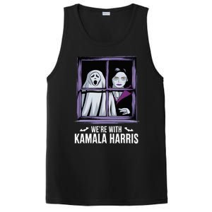 WeRe With Kamala Harris Scarry Halloween Ghost Vampire PosiCharge Competitor Tank