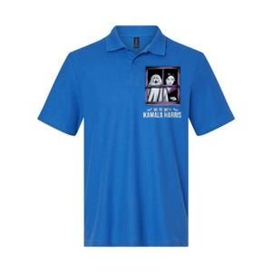 WeRe With Kamala Harris Scarry Halloween Ghost Vampire Softstyle Adult Sport Polo