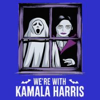 WeRe With Kamala Harris Scarry Halloween Ghost Vampire 16 in Basic Backpack
