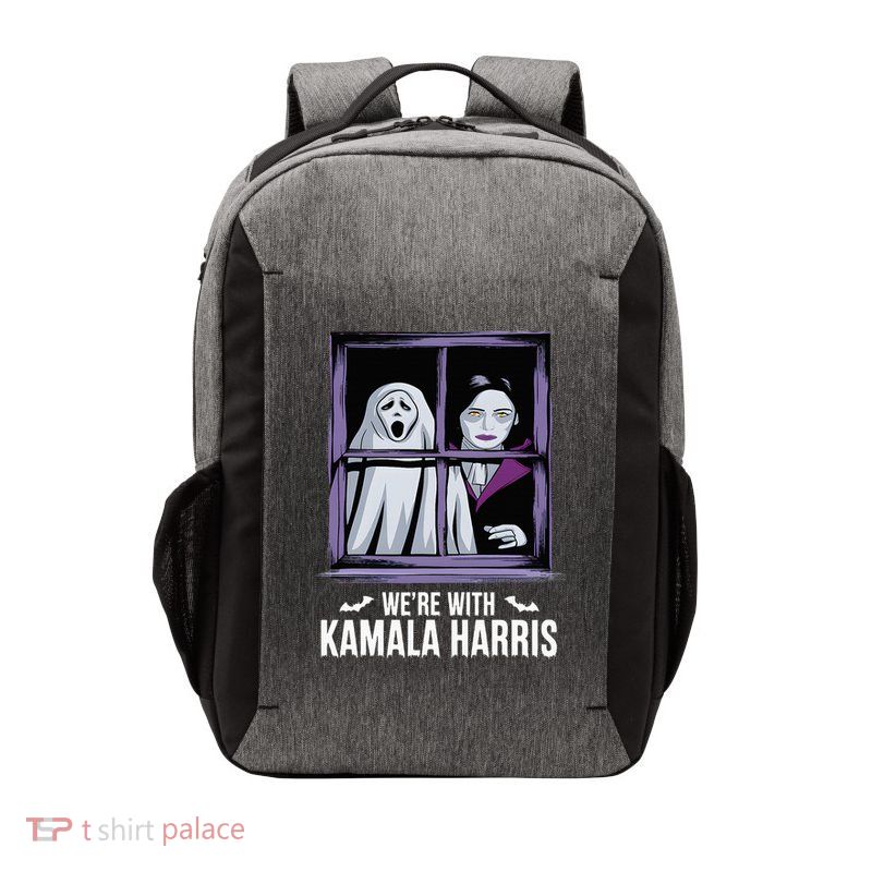 WeRe With Kamala Harris Scarry Halloween Ghost Vampire Vector Backpack
