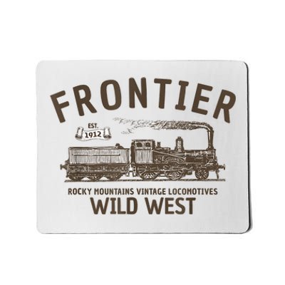 Wild West Locomotive Vintage Steam Train Mousepad