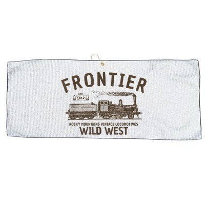 Wild West Locomotive Vintage Steam Train Large Microfiber Waffle Golf Towel