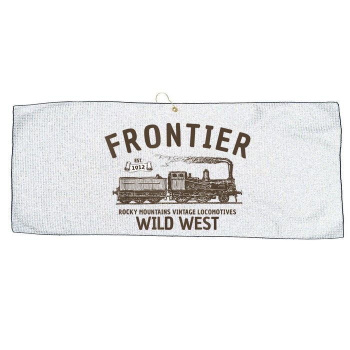 Wild West Locomotive Vintage Steam Train Large Microfiber Waffle Golf Towel