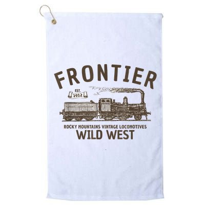 Wild West Locomotive Vintage Steam Train Platinum Collection Golf Towel