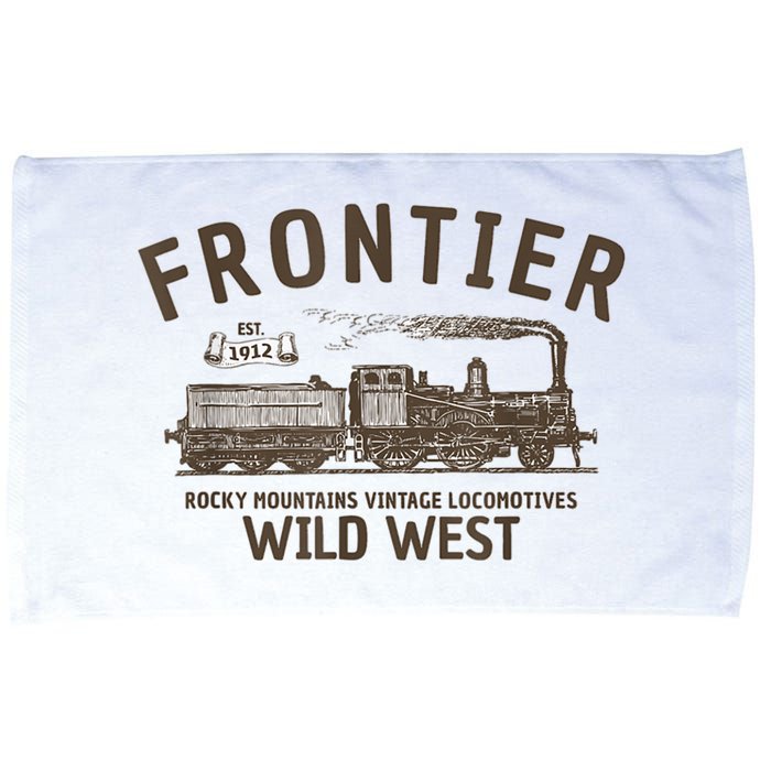 Wild West Locomotive Vintage Steam Train Microfiber Hand Towel