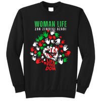 Womens Woman Life Freedom Iran Zan Zendegi Azadi Persian Sweatshirt