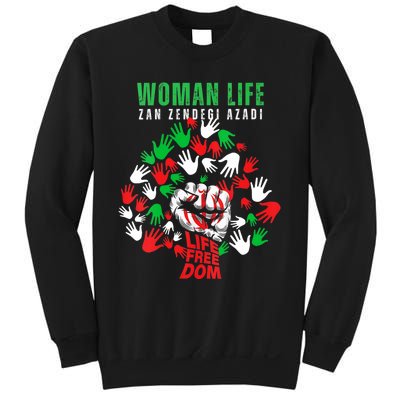 Womens Woman Life Freedom Iran Zan Zendegi Azadi Persian Sweatshirt