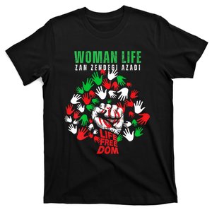 Womens Woman Life Freedom Iran Zan Zendegi Azadi Persian T-Shirt