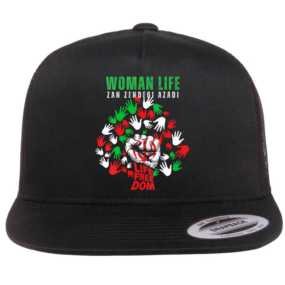 Womens Woman Life Freedom Iran Zan Zendegi Azadi Persian Flat Bill Trucker Hat