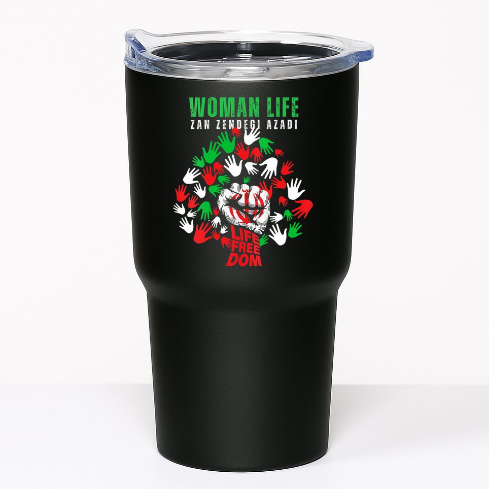 Womens Woman Life Freedom Iran Zan Zendegi Azadi Persian Tumbler