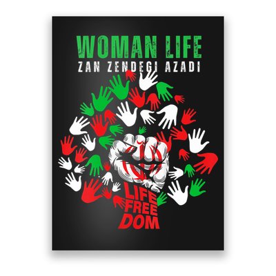Womens Woman Life Freedom Iran Zan Zendegi Azadi Persian Poster