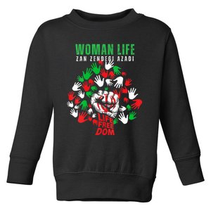 Womens Woman Life Freedom Iran Zan Zendegi Azadi Persian Toddler Sweatshirt