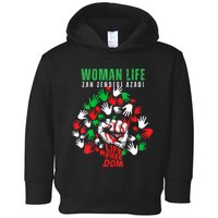 Womens Woman Life Freedom Iran Zan Zendegi Azadi Persian Toddler Hoodie