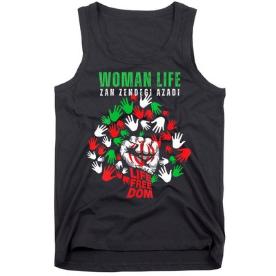 Womens Woman Life Freedom Iran Zan Zendegi Azadi Persian Tank Top