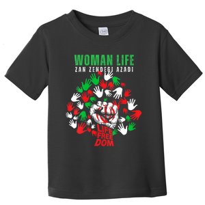 Womens Woman Life Freedom Iran Zan Zendegi Azadi Persian Toddler T-Shirt