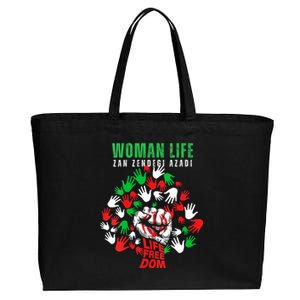 Womens Woman Life Freedom Iran Zan Zendegi Azadi Persian Cotton Canvas Jumbo Tote