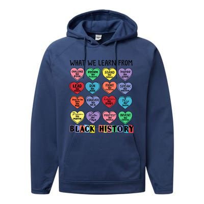 What We Learn From Black History Performance Fleece Hoodie