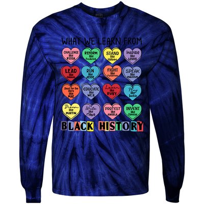 What We Learn From Black History Tie-Dye Long Sleeve Shirt