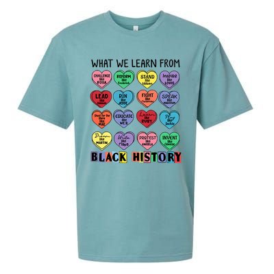 What We Learn From Black History Sueded Cloud Jersey T-Shirt