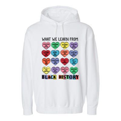 What We Learn From Black History Garment-Dyed Fleece Hoodie