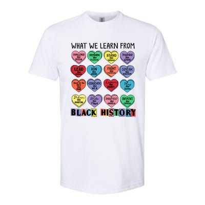 What We Learn From Black History Softstyle CVC T-Shirt