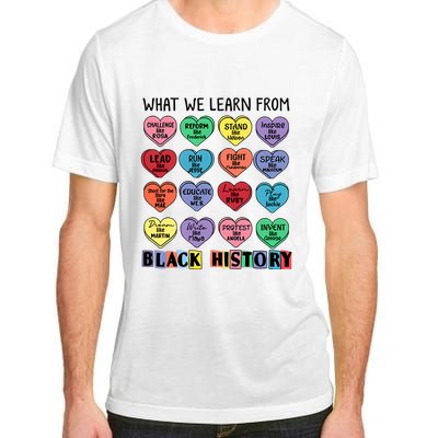 What We Learn From Black History Adult ChromaSoft Performance T-Shirt