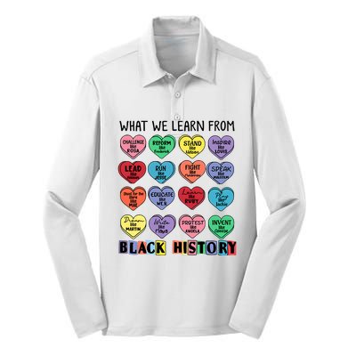 What We Learn From Black History Silk Touch Performance Long Sleeve Polo