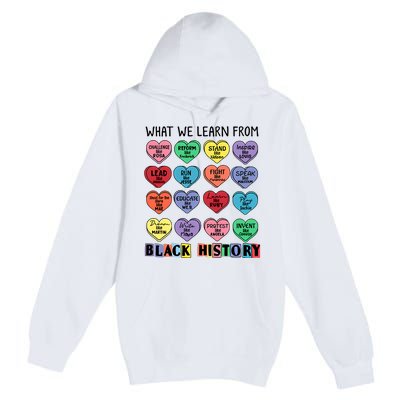 What We Learn From Black History Premium Pullover Hoodie