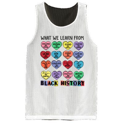 What We Learn From Black History Mesh Reversible Basketball Jersey Tank