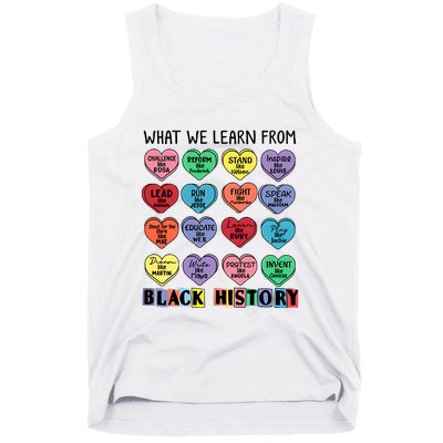 What We Learn From Black History Tank Top