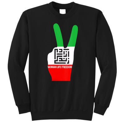 Womens Woman Life Freedom Iran Zan Zendegi Azadi Persian Design Sweatshirt