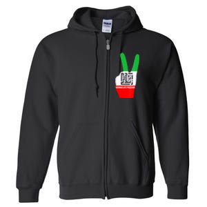 Womens Woman Life Freedom Iran Zan Zendegi Azadi Persian Design Full Zip Hoodie