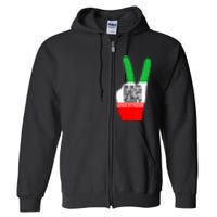 Womens Woman Life Freedom Iran Zan Zendegi Azadi Persian Design Full Zip Hoodie