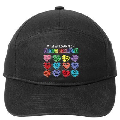 What We Learn From Black History 7-Panel Snapback Hat