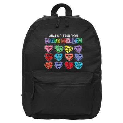 What We Learn From Black History 16 in Basic Backpack