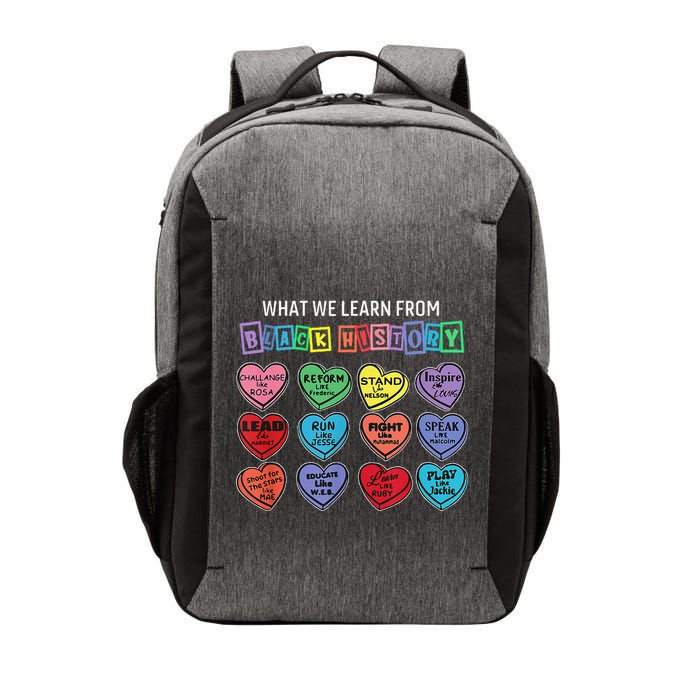 What We Learn From Black History Vector Backpack