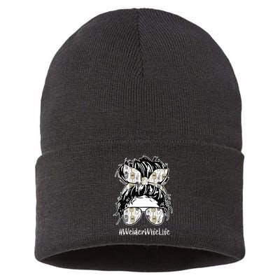 Welder Wife Life Definition Funny Welding Quote Welder Sustainable Knit Beanie