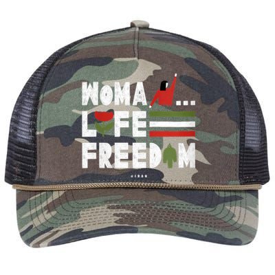 Womens Woman Life Freedom Retro Rope Trucker Hat Cap