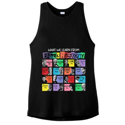 What We Learn From Black History Ladies PosiCharge Tri-Blend Wicking Tank