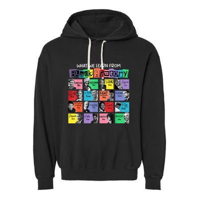 What We Learn From Black History Garment-Dyed Fleece Hoodie