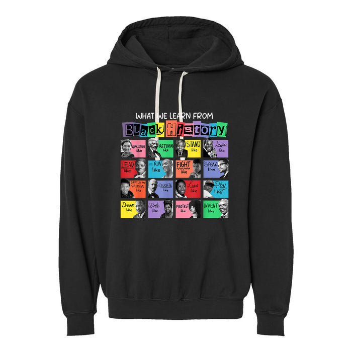 What We Learn From Black History Garment-Dyed Fleece Hoodie