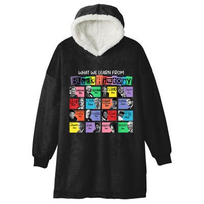 What We Learn From Black History Hooded Wearable Blanket