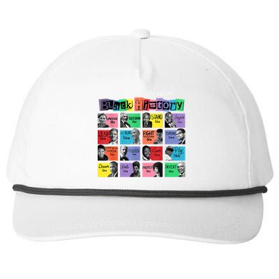 What We Learn From Black History Snapback Five-Panel Rope Hat