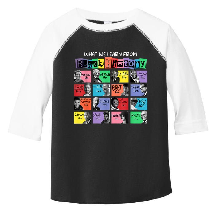 What We Learn From Black History Toddler Fine Jersey T-Shirt