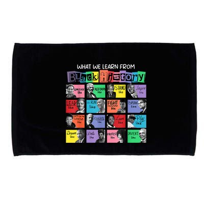 What We Learn From Black History Microfiber Hand Towel